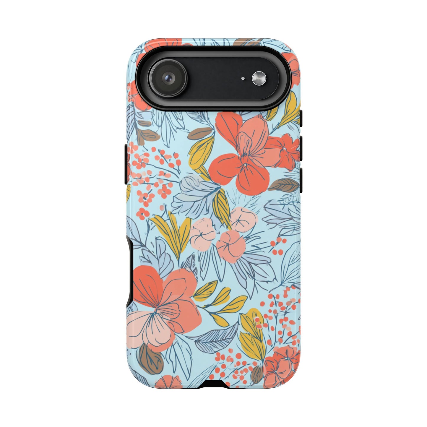 Floral 02 (iPhone X - iPhone 17 Pro Max) [TOUGH CASE]