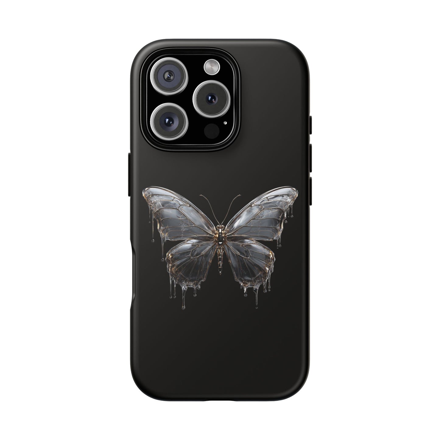 Metallic Butterfly (iPhone X - iPhone 17 Pro Max) [TOUGH CASE]
