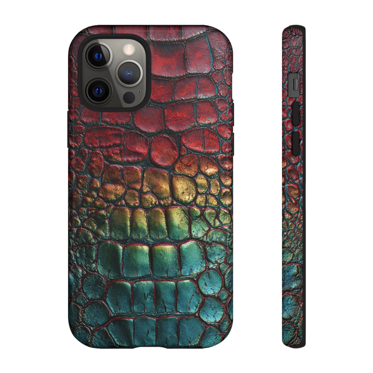 Red, Yellow, Blue Crocodile Skin [TOUGH CASE]