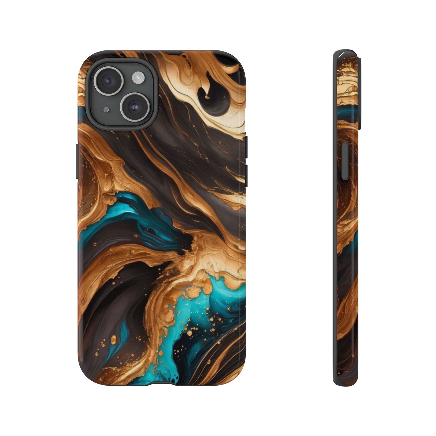 Metallic Swirls (iPhone X - iPhone 17 Pro Max) [TOUGH CASE]
