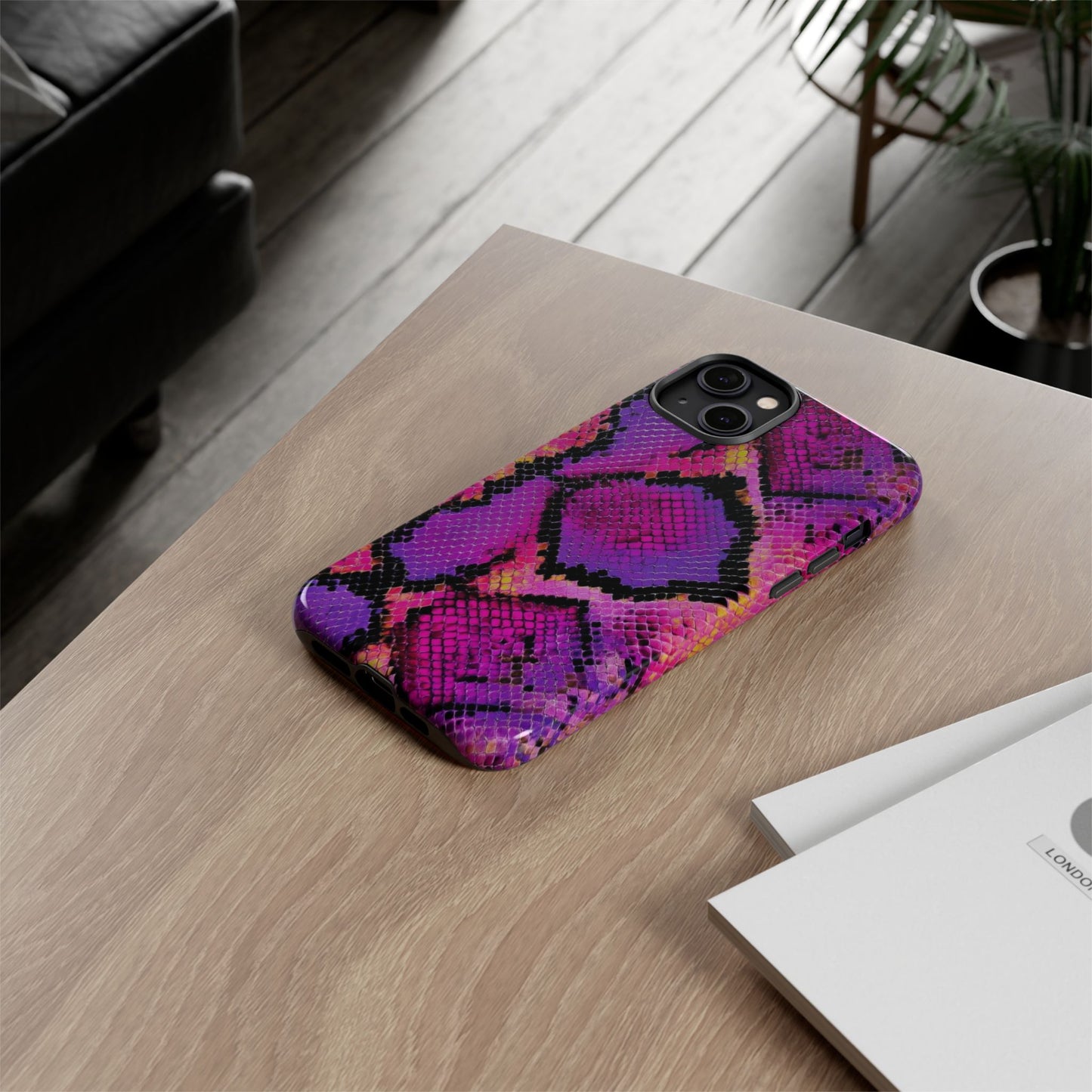 Purple Pink Snake Skin [TOUGH CASE]