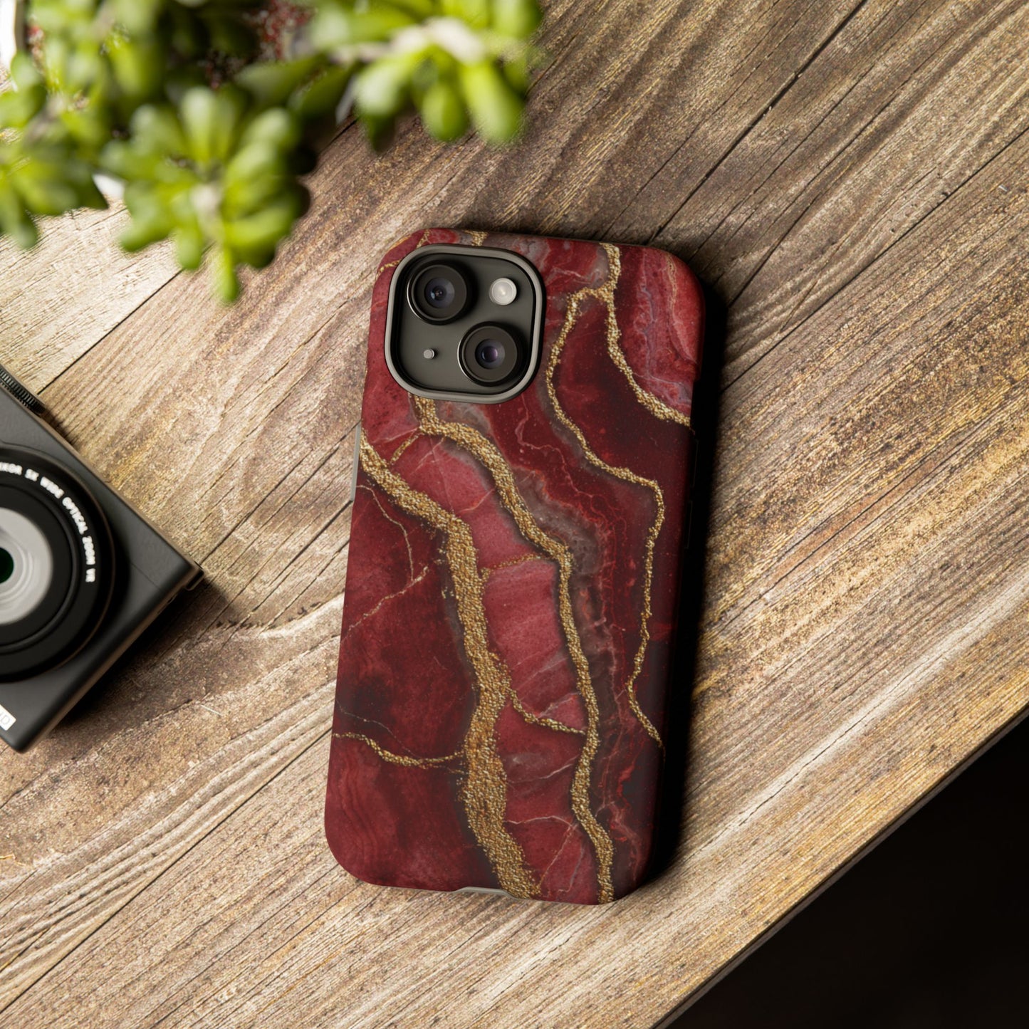 Red & Gold Marble [TOUGH CASE]
