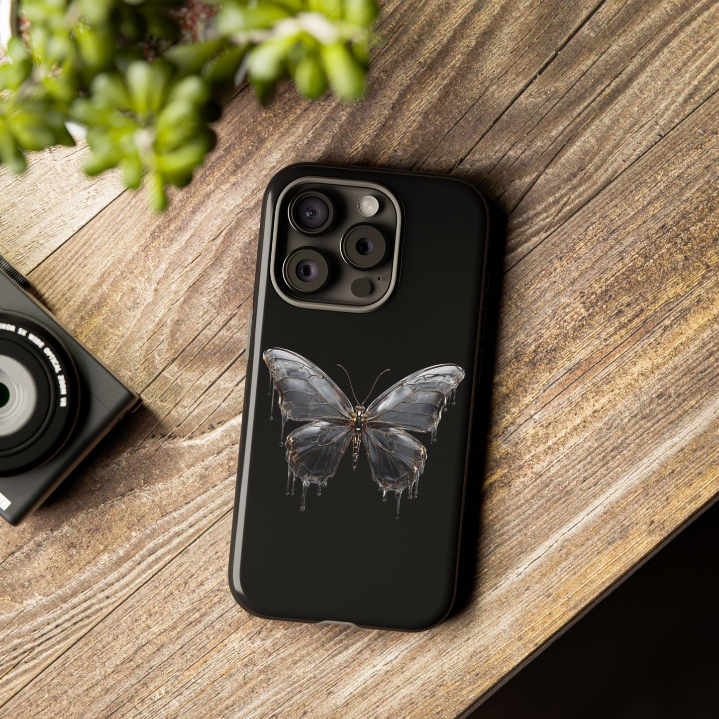 Metallic Butterfly (iPhone X - iPhone 17 Pro Max) [TOUGH CASE]