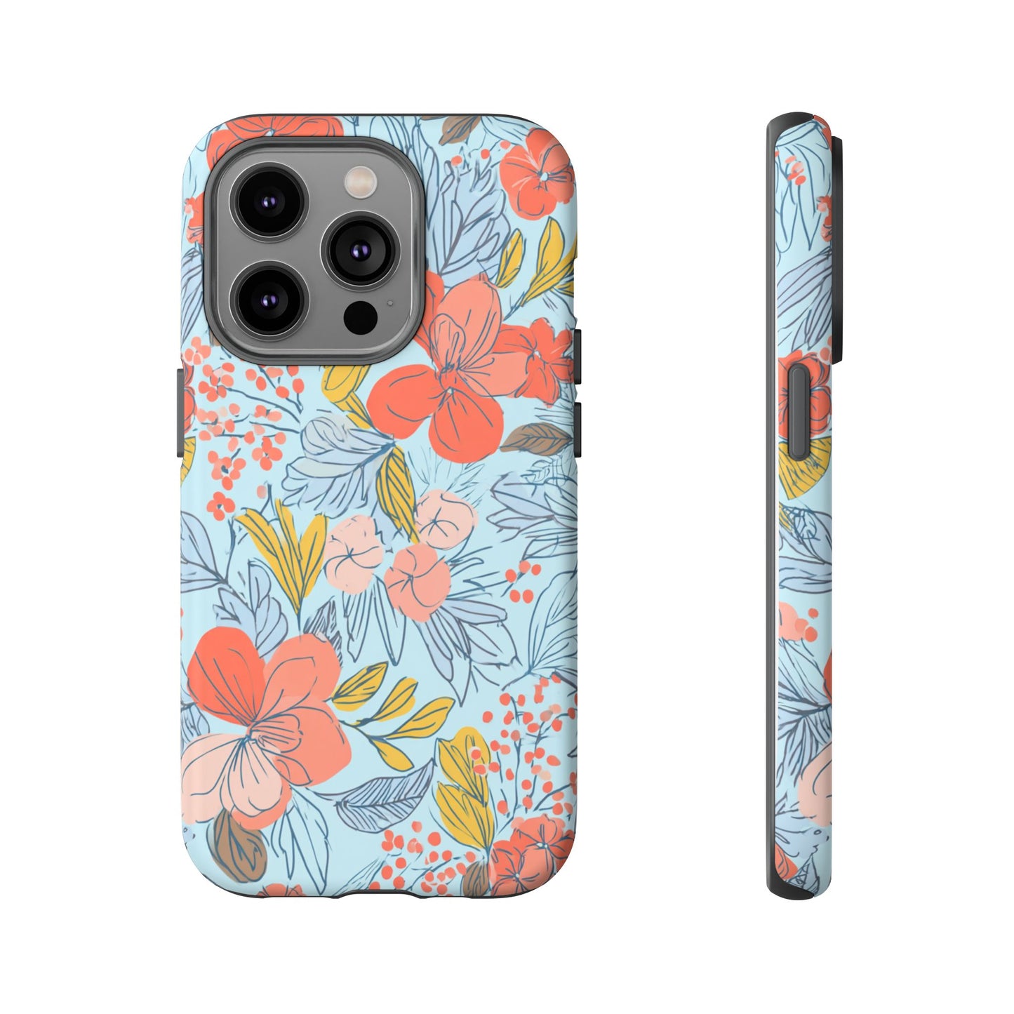 Floral 02 (iPhone X - iPhone 17 Pro Max) [TOUGH CASE]