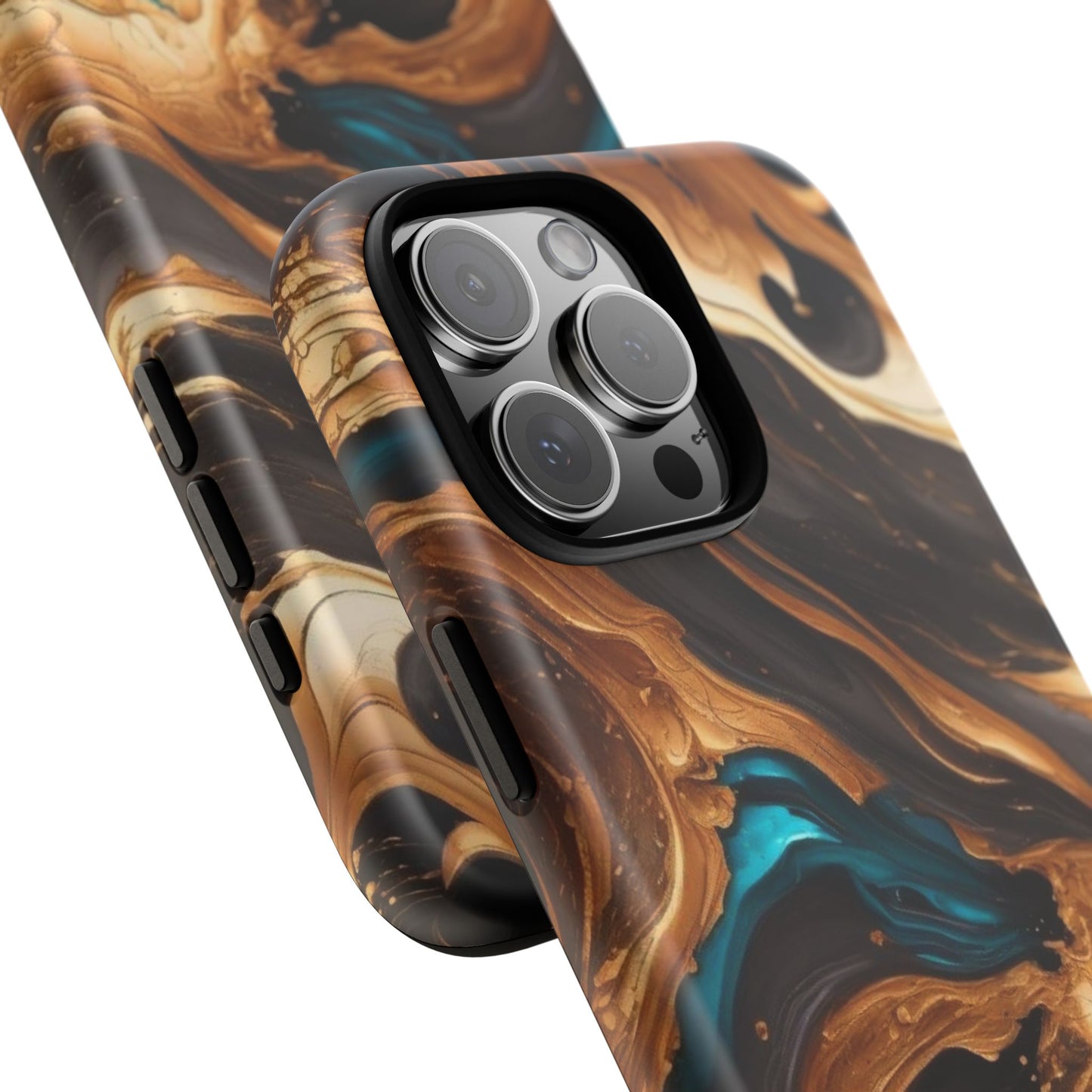 Metallic Swirls (iPhone X - iPhone 17 Pro Max) [TOUGH CASE]