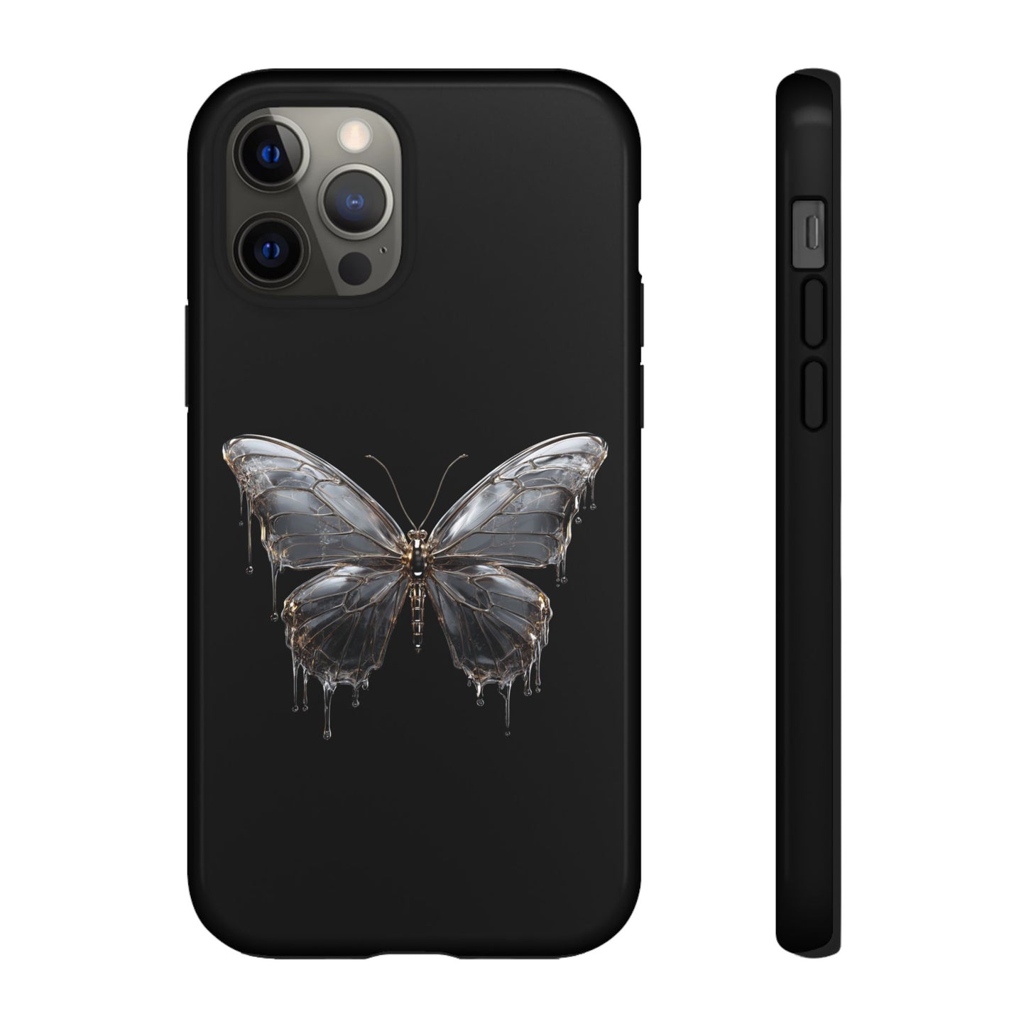 Metallic Butterfly (iPhone X - iPhone 17 Pro Max) [TOUGH CASE]
