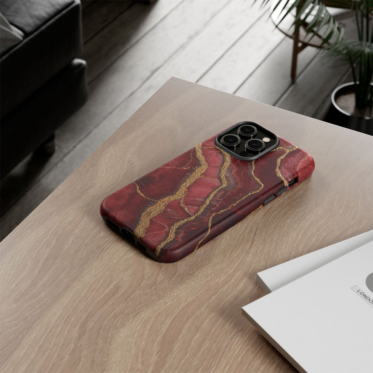 Red & Gold Marble [TOUGH CASE]