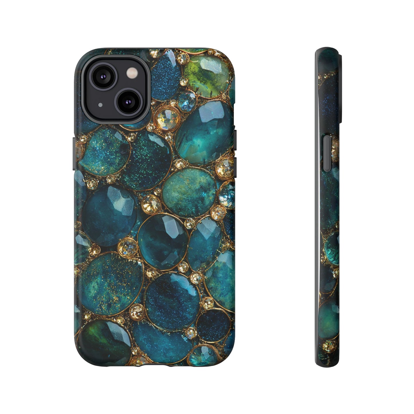 Blue Gemstones (iPhone Pro Max - iPhone X) [Tough Case]