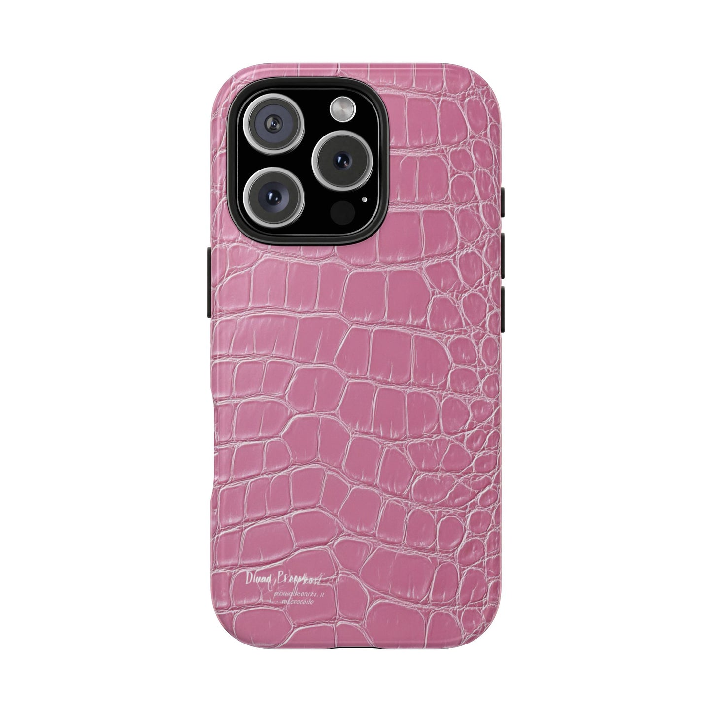 Pink Crocodile Leather