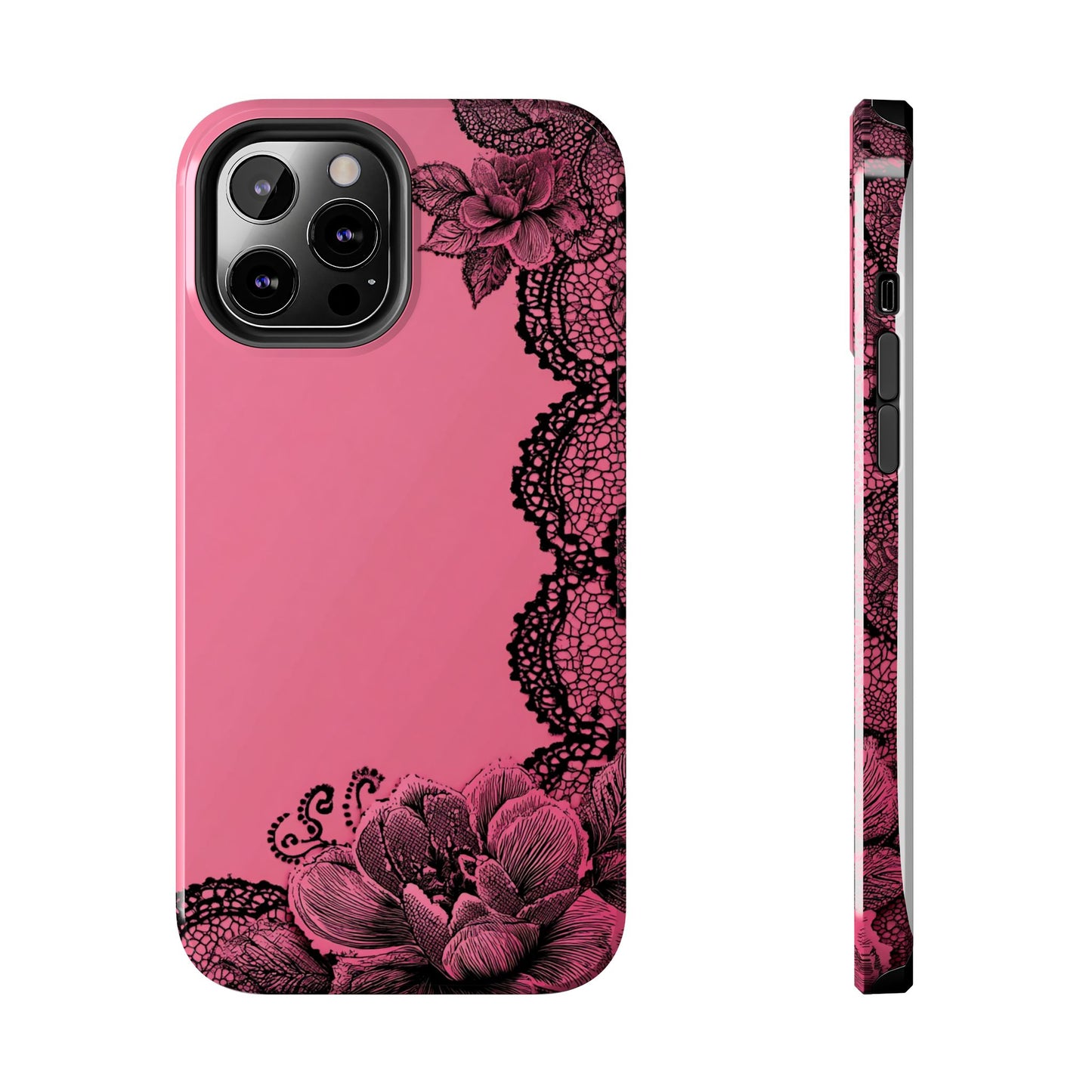 Pink Floral Lace