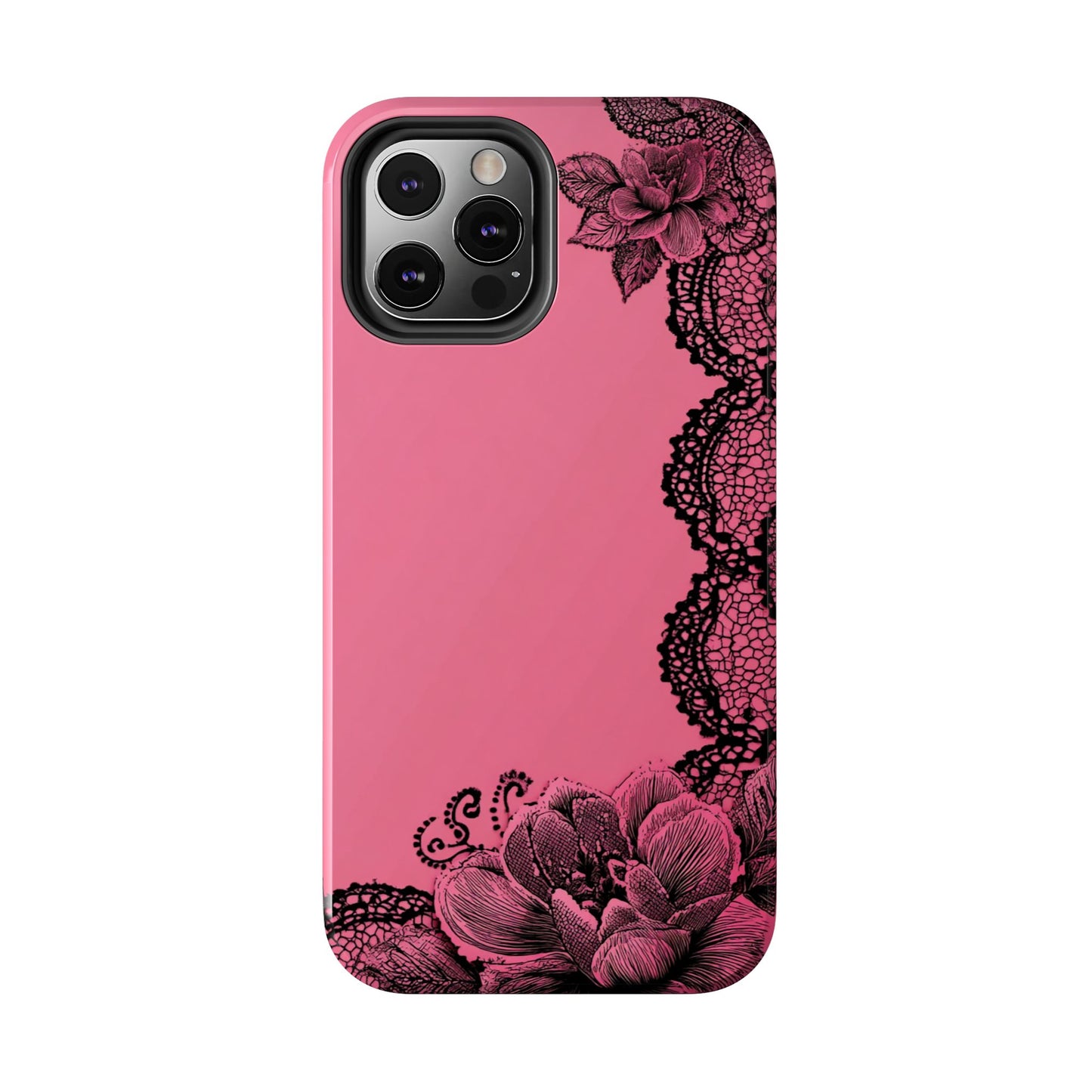 Pink Floral Lace