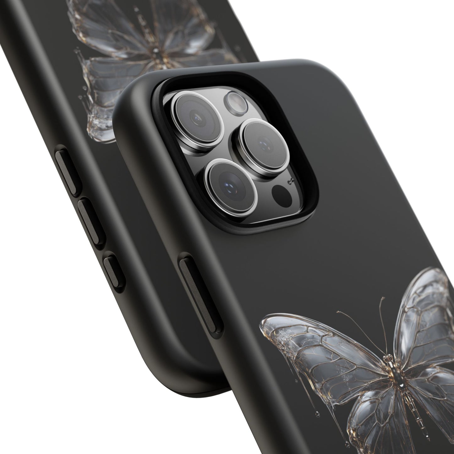 Metallic Butterfly (iPhone X - iPhone 17 Pro Max) [TOUGH CASE]