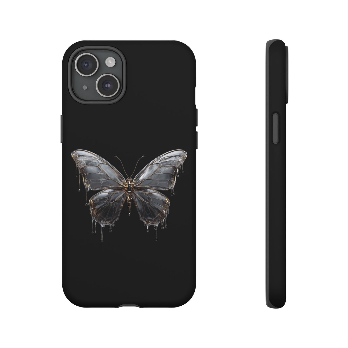Metallic Butterfly (iPhone X - iPhone 17 Pro Max) [TOUGH CASE]
