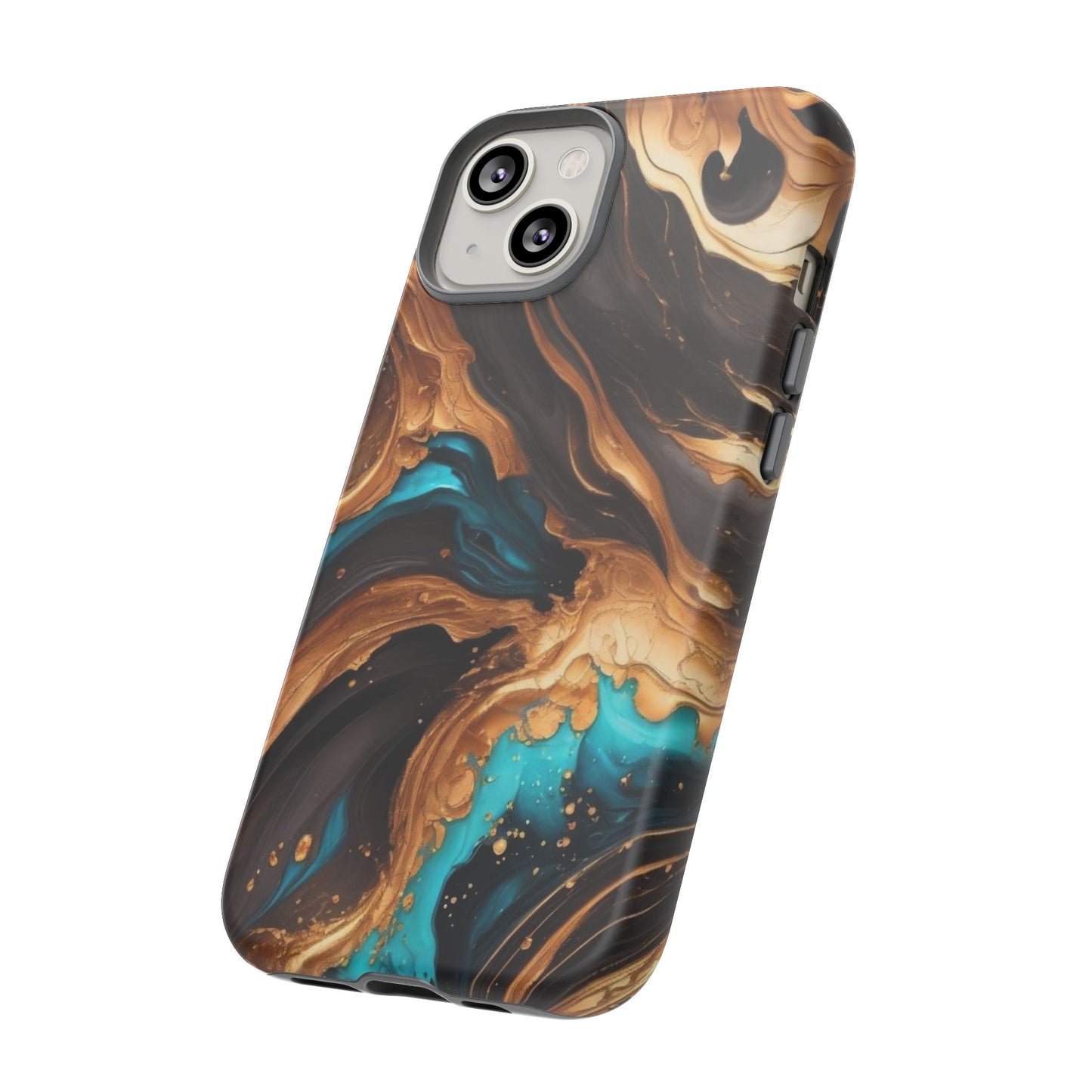 Metallic Swirls (iPhone X - iPhone 17 Pro Max) [TOUGH CASE]