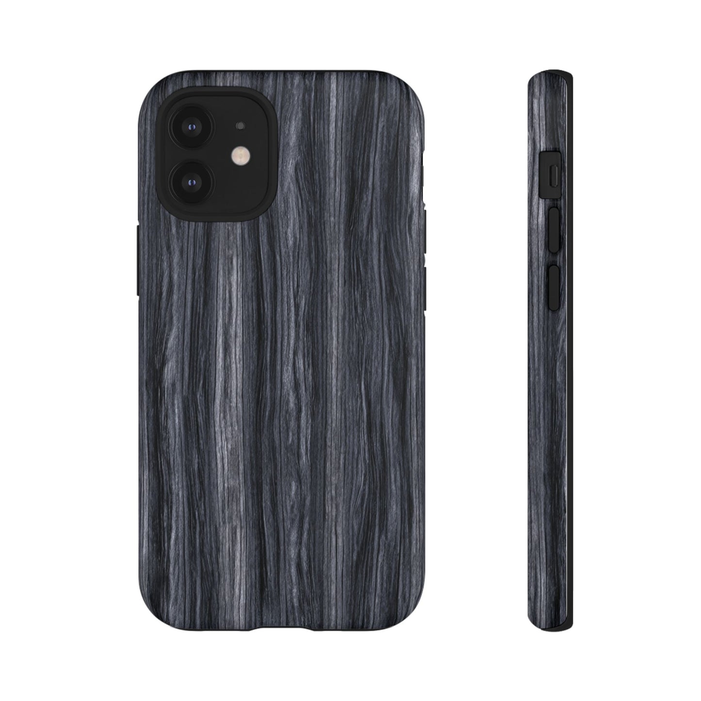 Black Wood (iPhone X - iPhone 17 Pro Max) [TOUGH CASE]