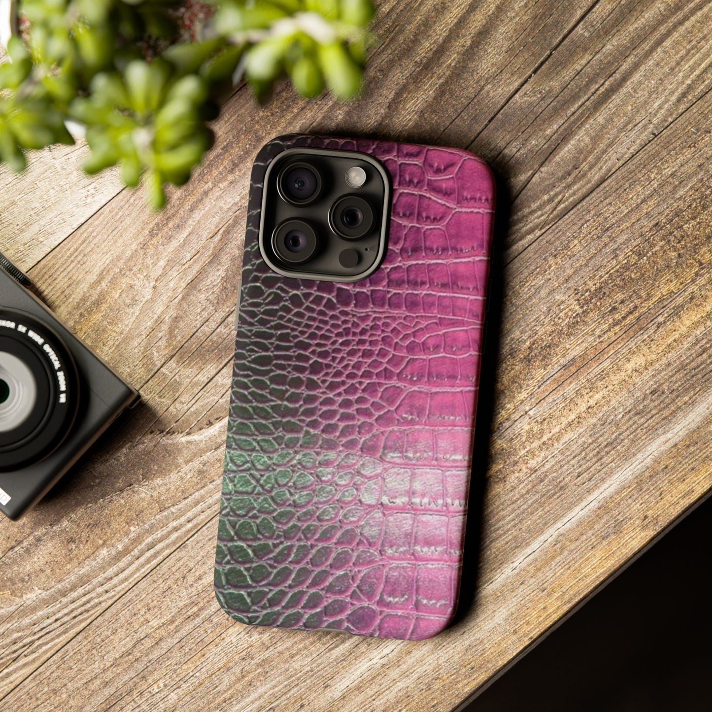 Purple Crocodile Leather [TOUGH CASE]