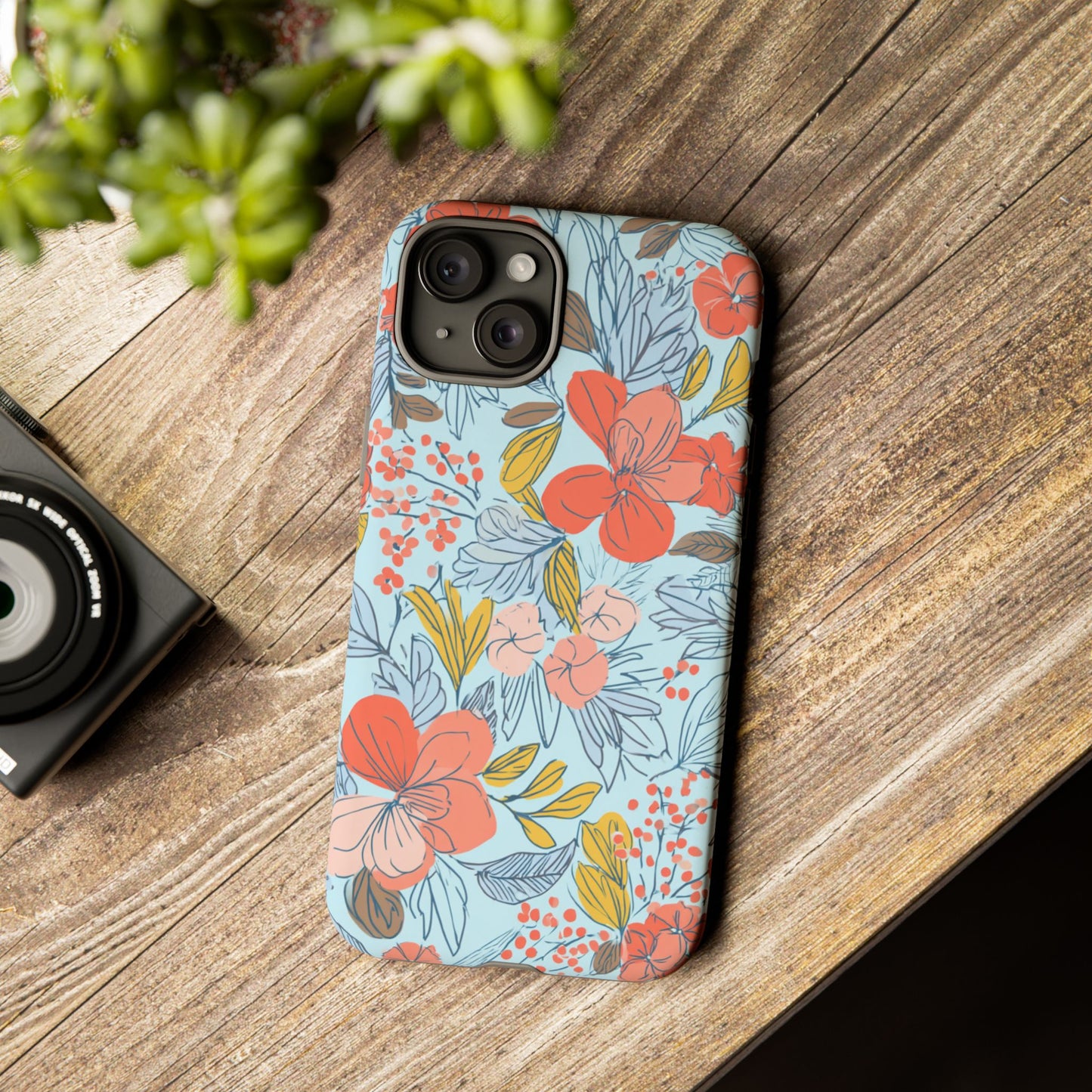 Floral 02 (iPhone X - iPhone 17 Pro Max) [TOUGH CASE]