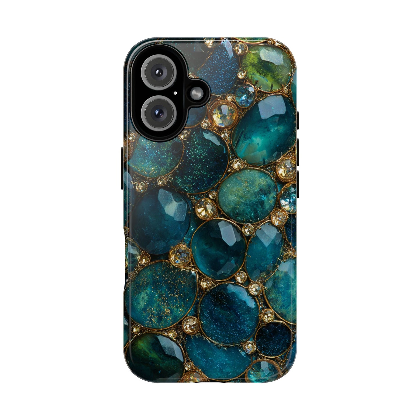 Blue Gemstones (iPhone Pro Max - iPhone X) [Tough Case]