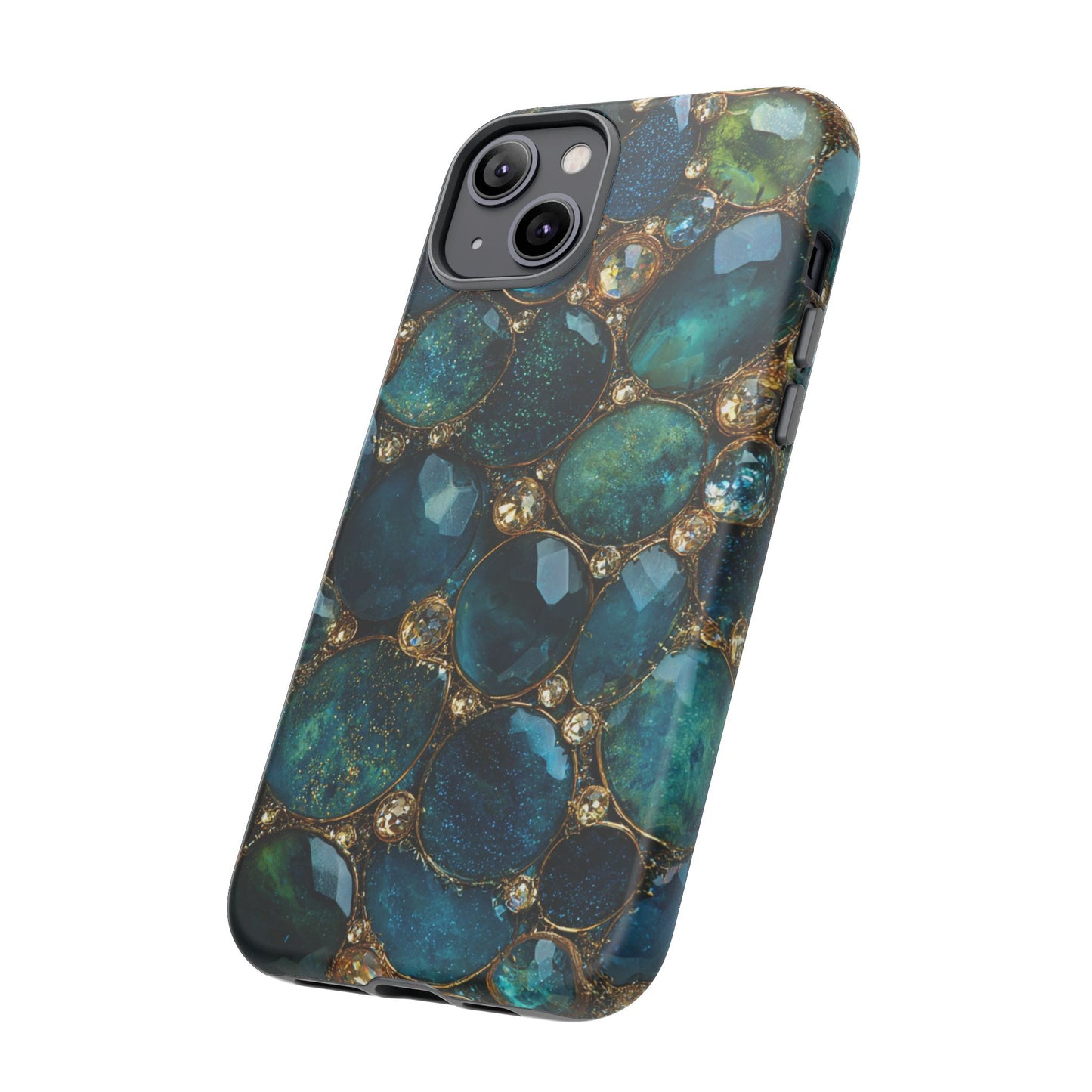 Blue Gemstones (iPhone Pro Max - iPhone X) [Tough Case]