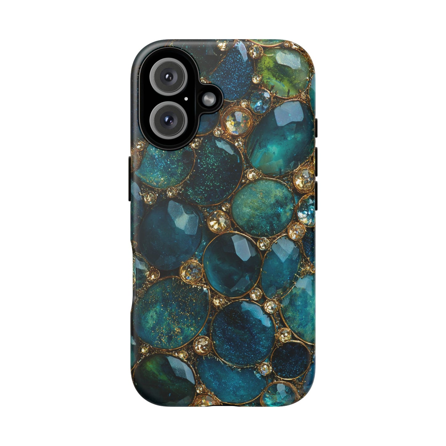 Blue Gemstones (iPhone Pro Max - iPhone X) [Tough Case]