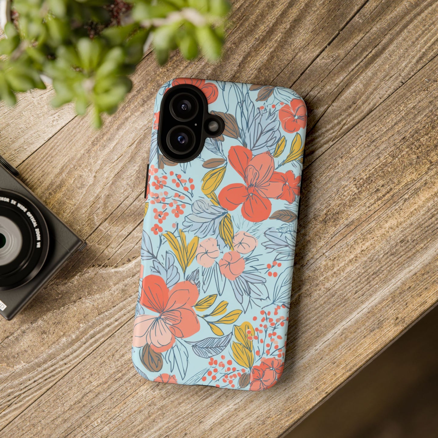 Floral 02 (iPhone X - iPhone 17 Pro Max) [TOUGH CASE]