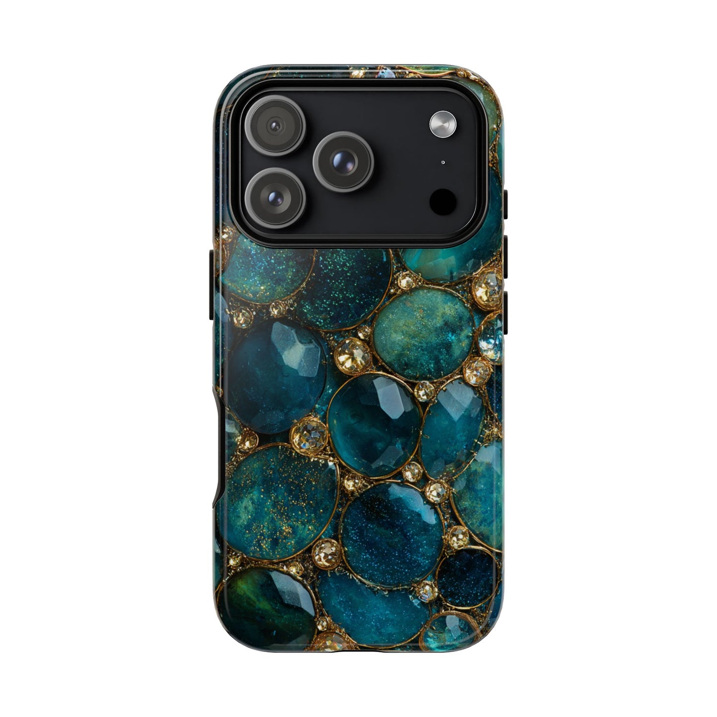 Blue Gemstones (iPhone Pro Max - iPhone X) [Tough Case]