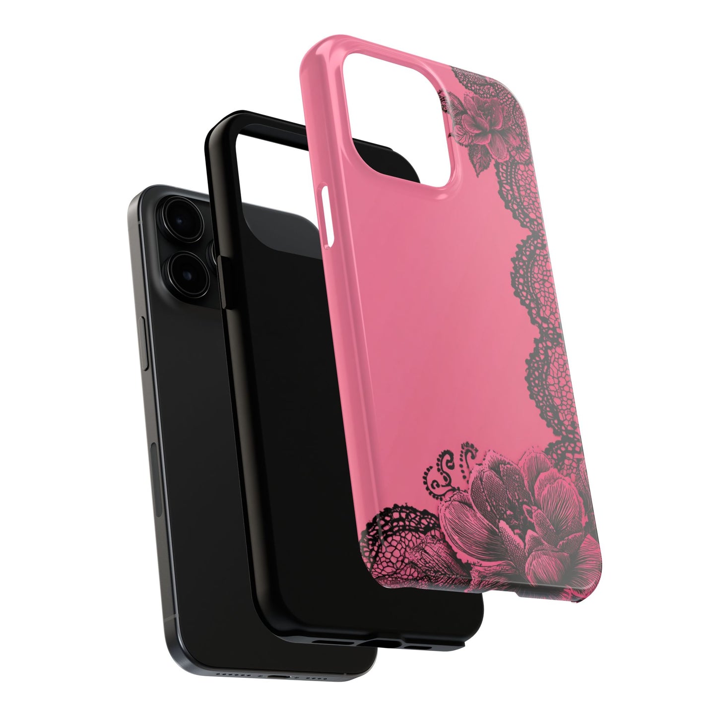 Pink Floral Lace