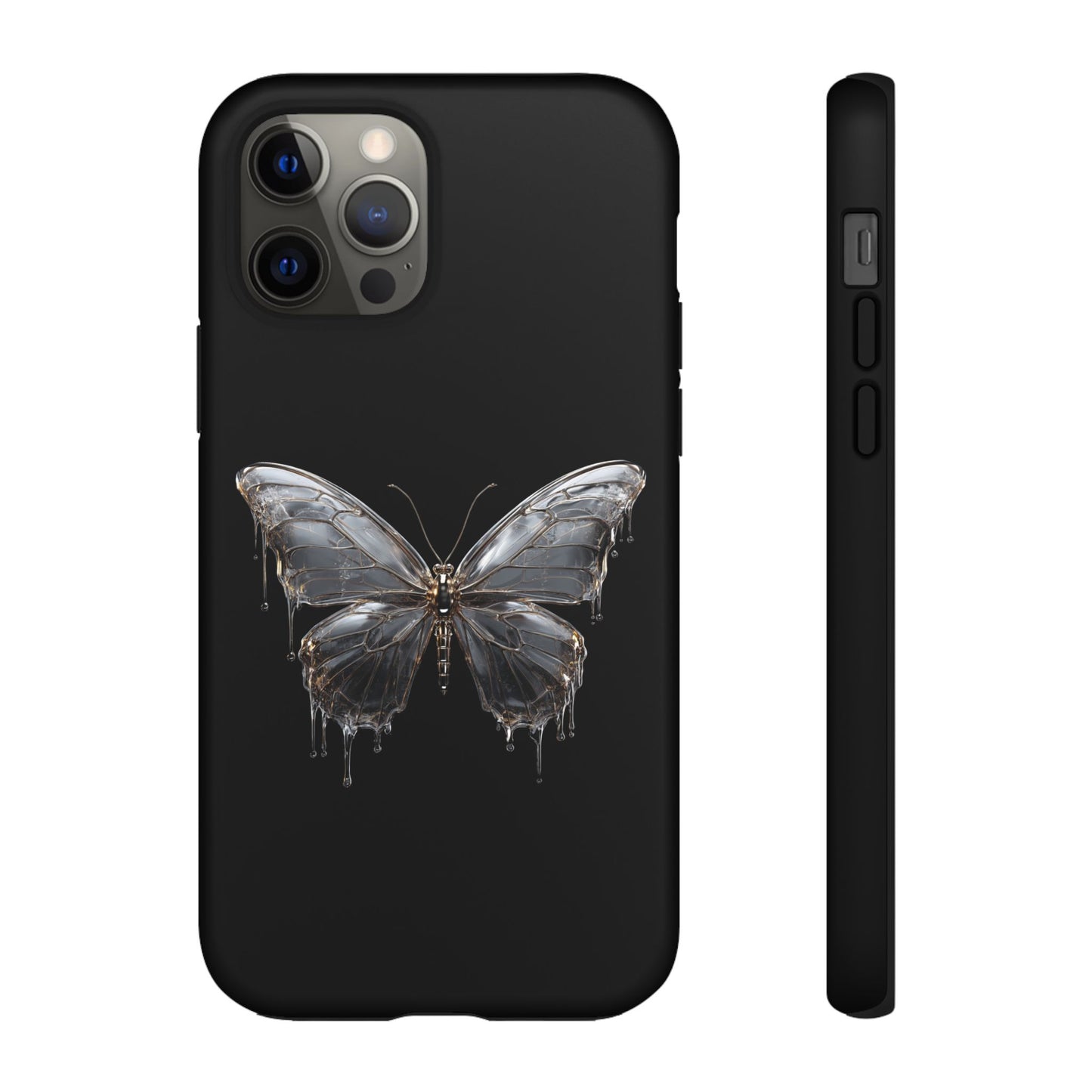 Metallic Butterfly (iPhone X - iPhone 17 Pro Max) [TOUGH CASE]