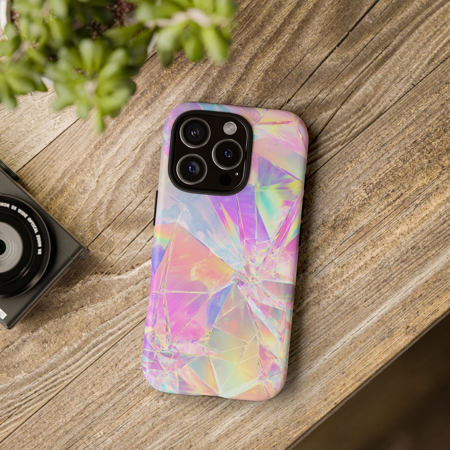 Iridescent Shards Phone Case (iPhone X - iPhone 17 Pro Max) [TOUGH CASE]