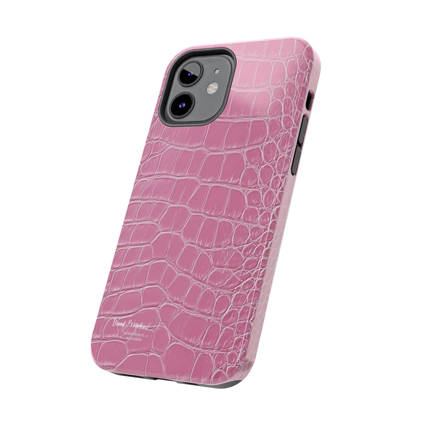 Pink Crocodile Leather