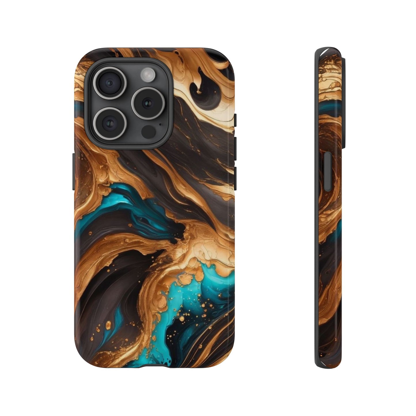 Metallic Swirls (iPhone X - iPhone 17 Pro Max) [TOUGH CASE]