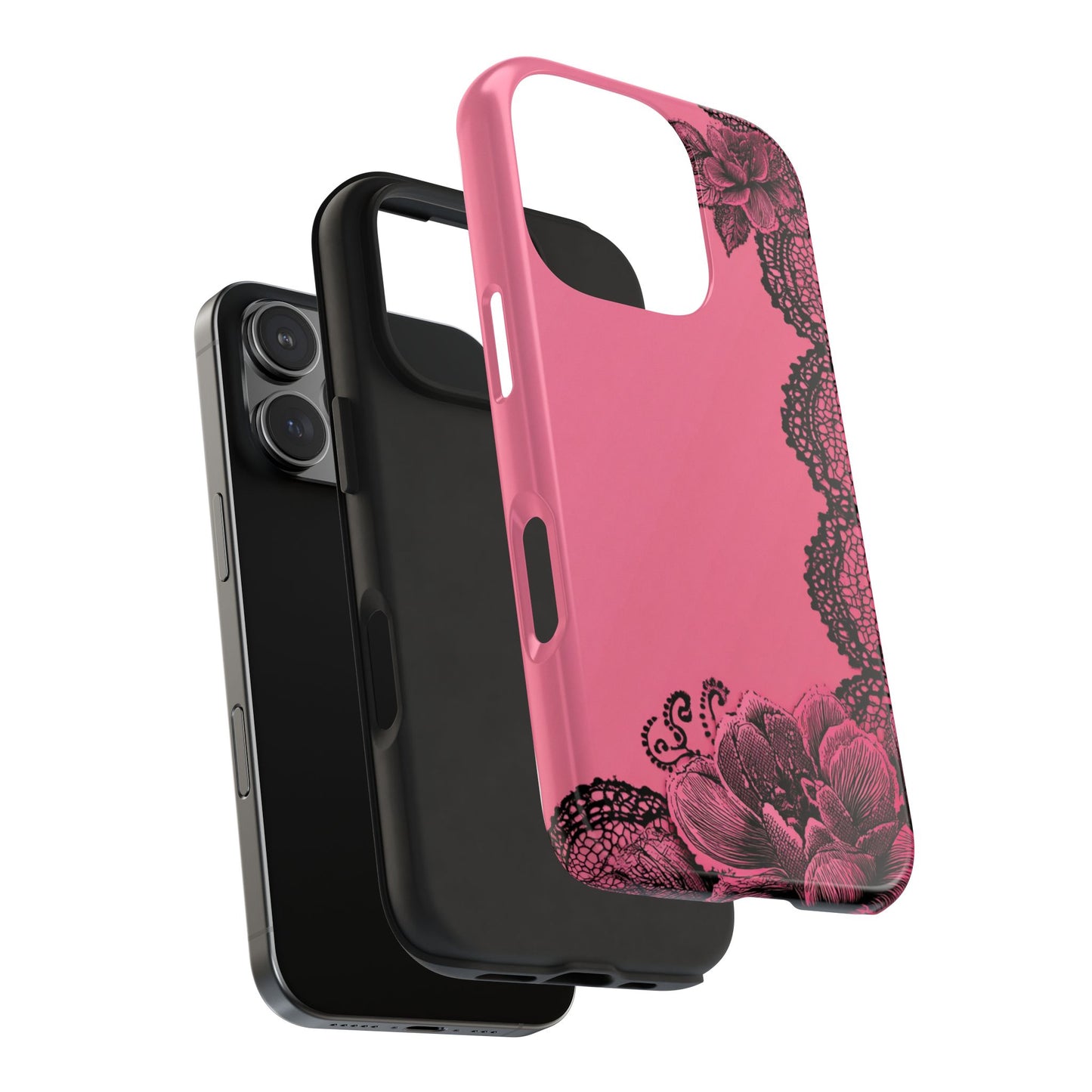 Pink Floral Lace