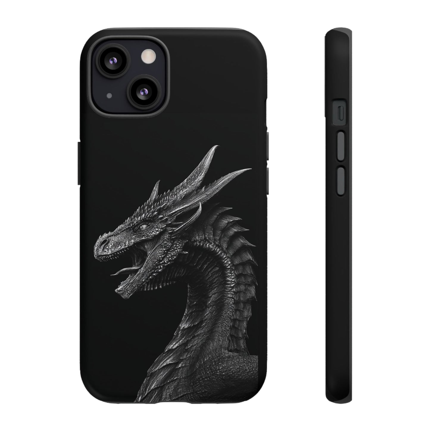 Black & White Dragon (iPhone X - iPhone 17 Pro Max) [TOUGH CASE]