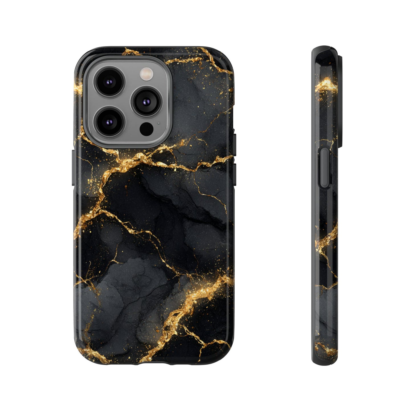 Black & Gold Marble [TOUGH CASE]