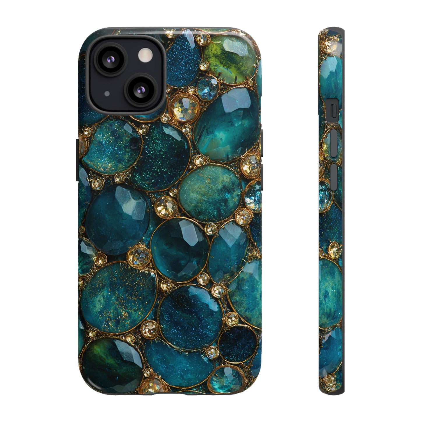 Blue Gemstones (iPhone Pro Max - iPhone X) [Tough Case]