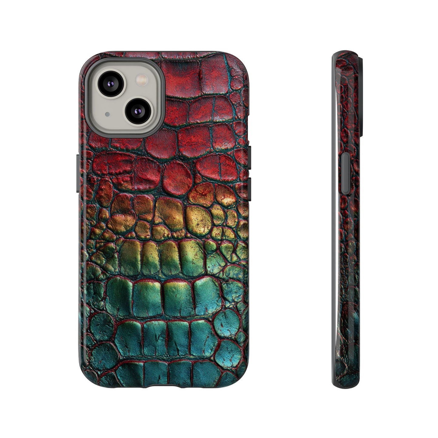 Red, Yellow, Blue Crocodile Skin [TOUGH CASE]