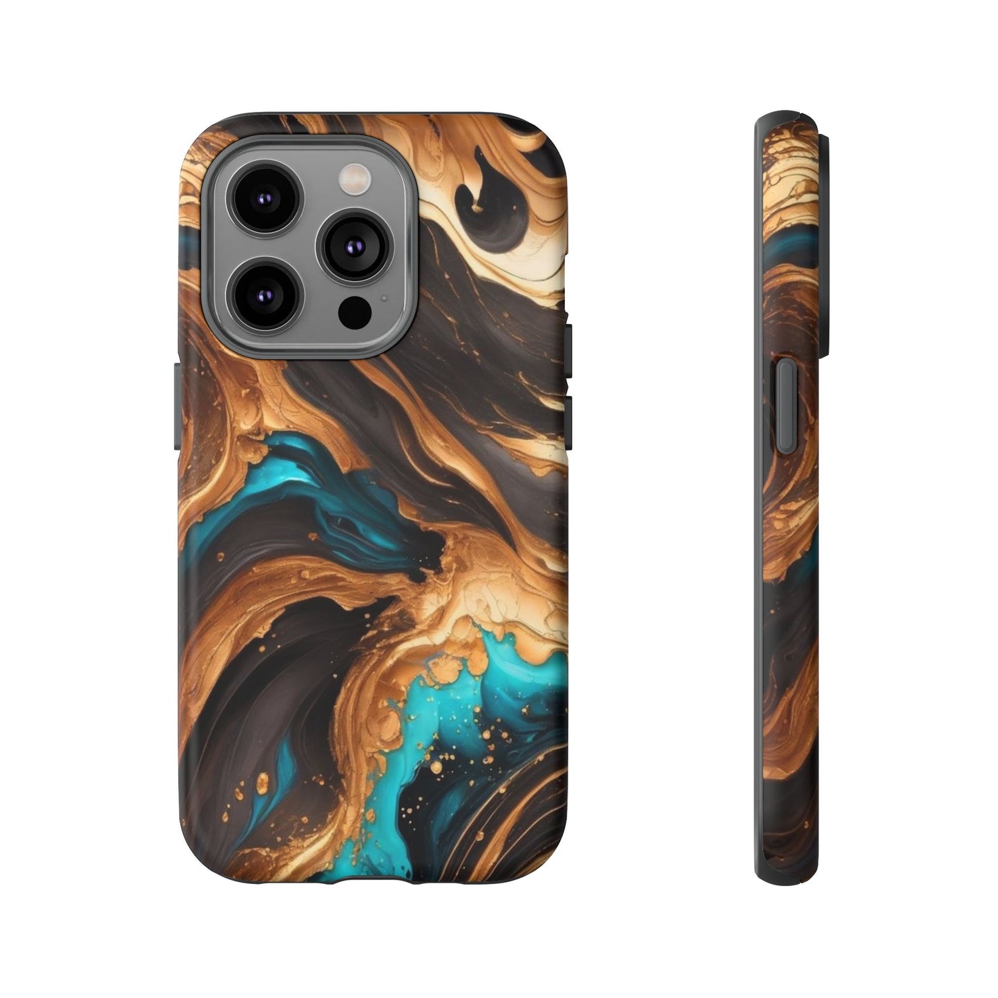 Metallic Swirls (iPhone X - iPhone 17 Pro Max) [TOUGH CASE]