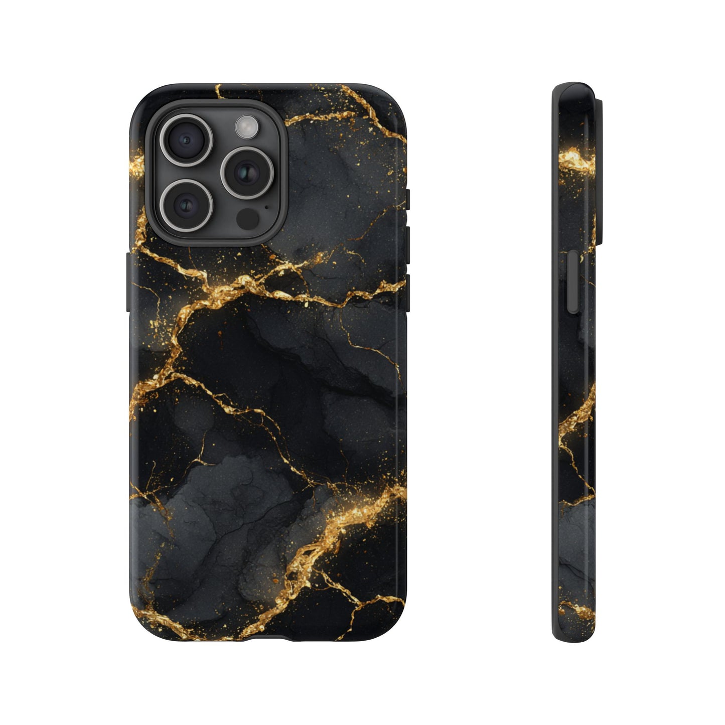 Black & Gold Marble [TOUGH CASE]