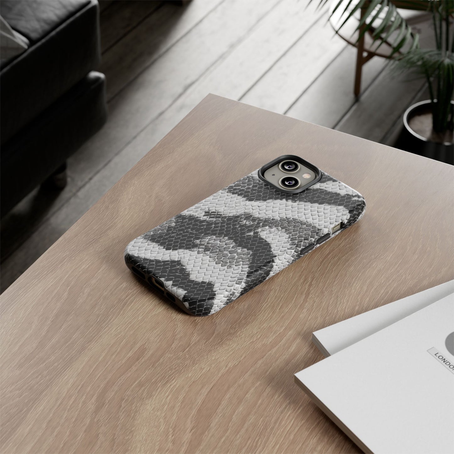 Black & White Snakeskin [TOUGH CASE]
