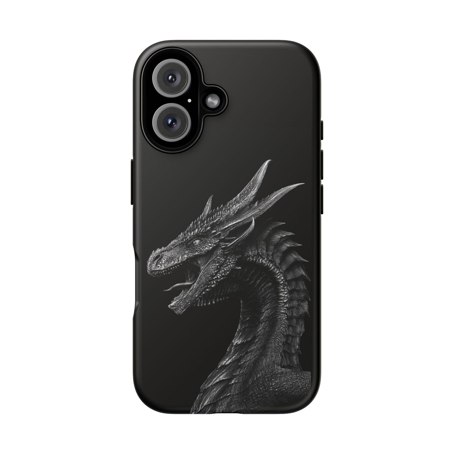 Black & White Dragon (iPhone X - iPhone 17 Pro Max) [TOUGH CASE]