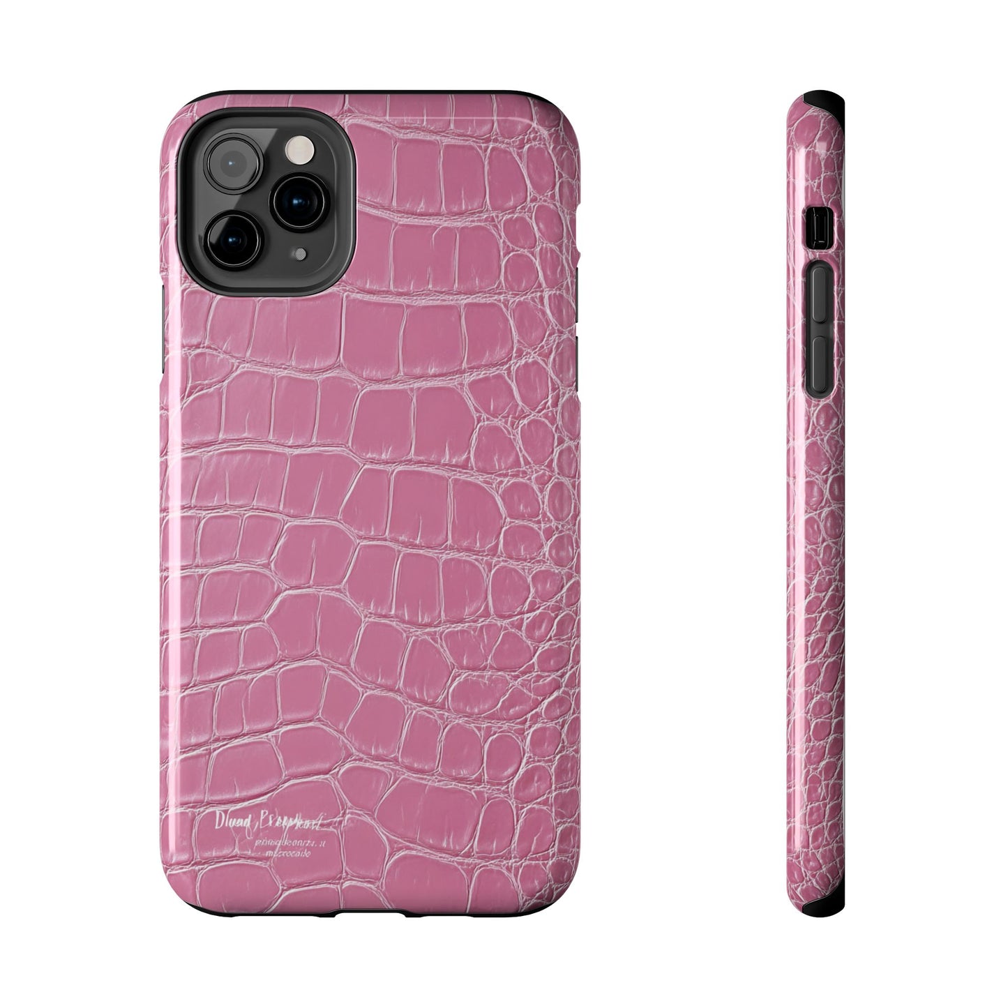 Pink Crocodile Leather