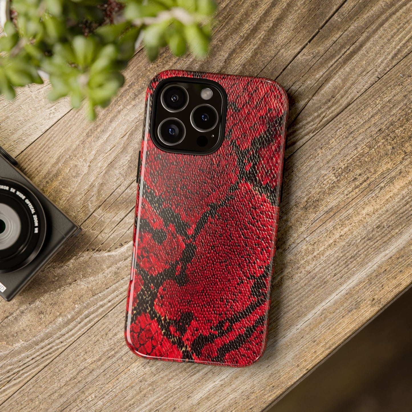 Red Snake Skin [TOUGH CASE]