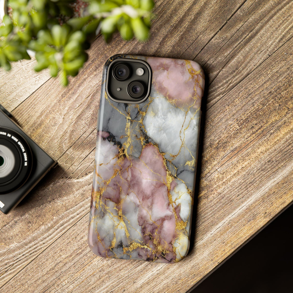 Rose & White Marble