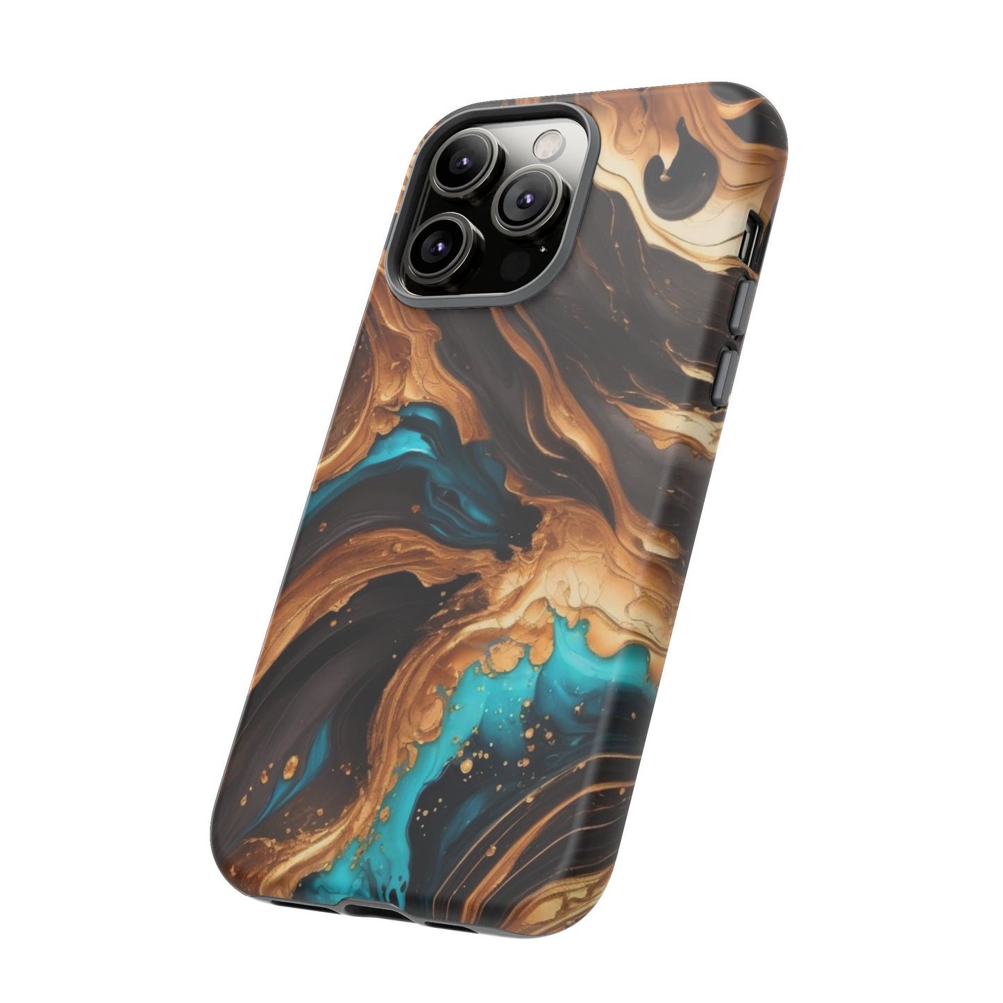 Metallic Swirls (iPhone X - iPhone 17 Pro Max) [TOUGH CASE]