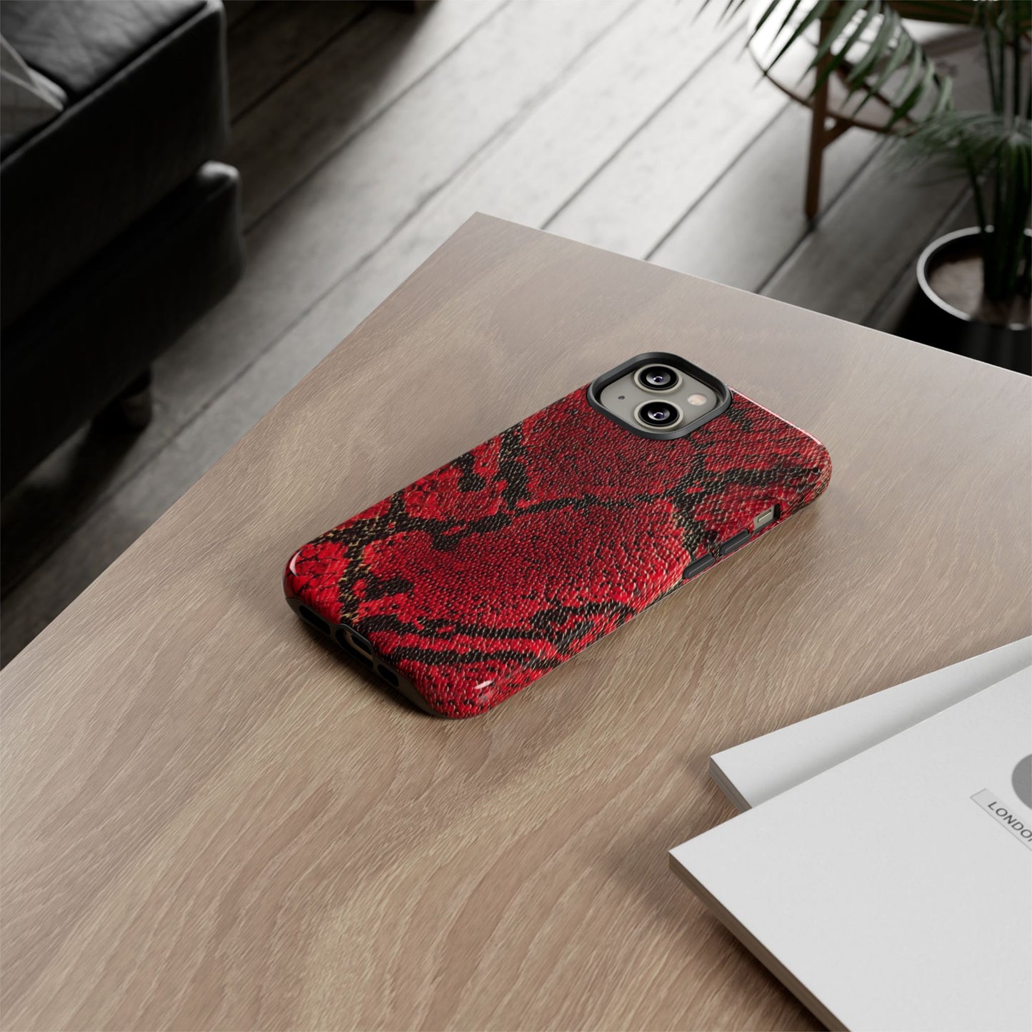 Red Snake Skin [TOUGH CASE]