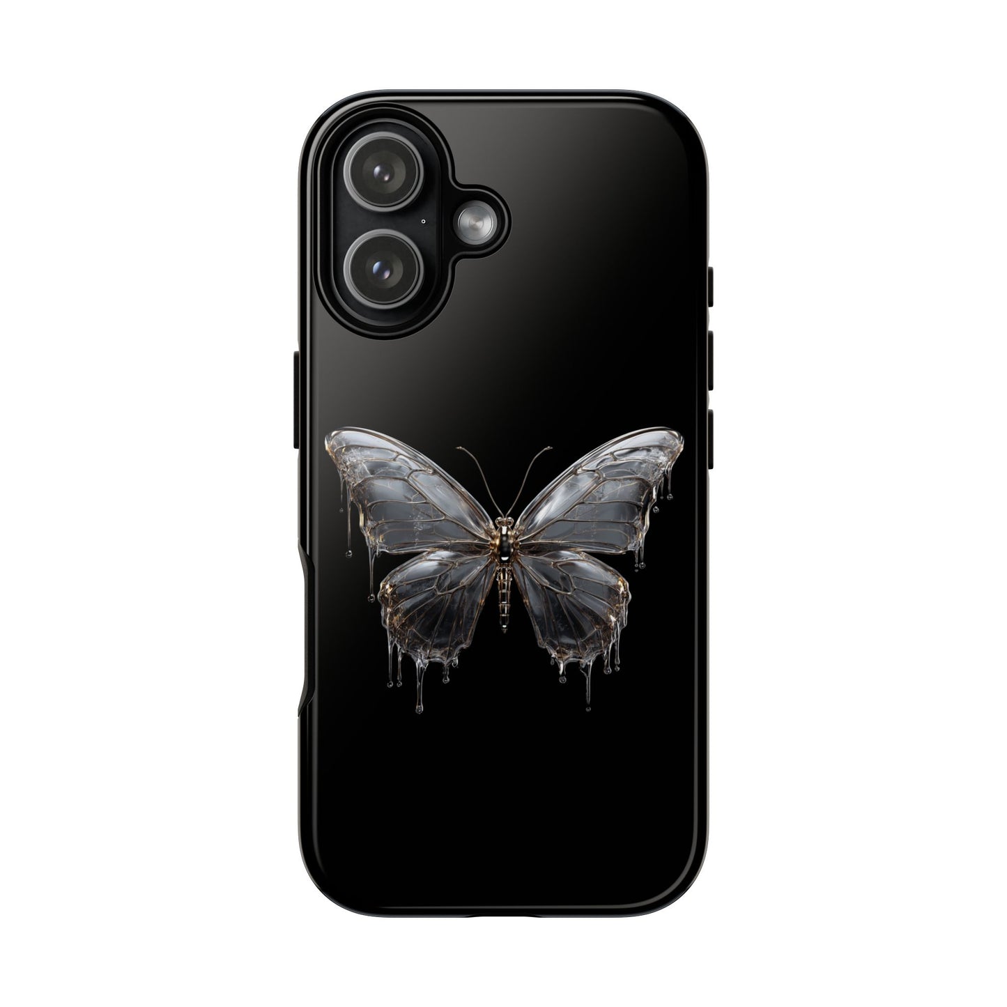 Metallic Butterfly (iPhone X - iPhone 17 Pro Max) [TOUGH CASE]