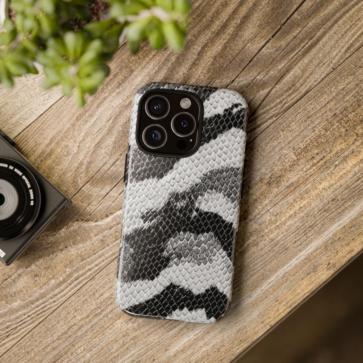 Black & White Snakeskin [TOUGH CASE]