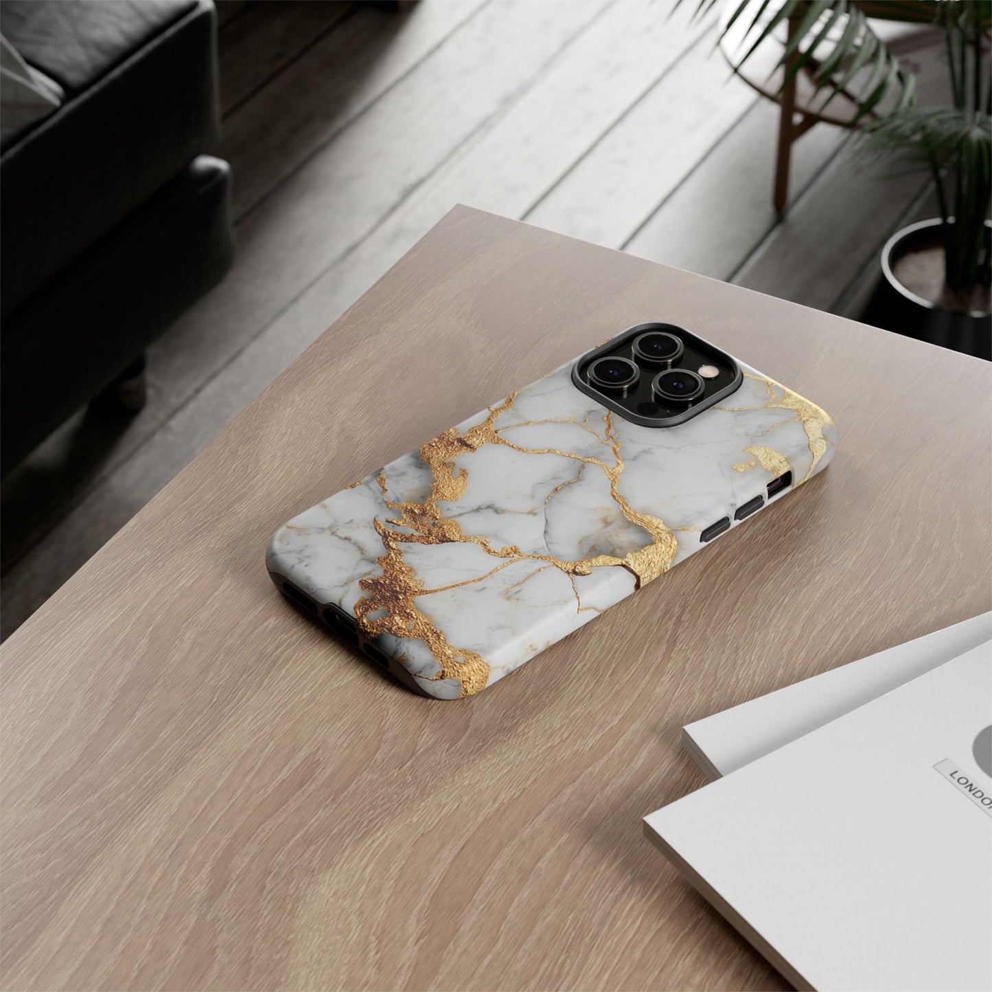 White & Gold Marble [TOUGH CASE]