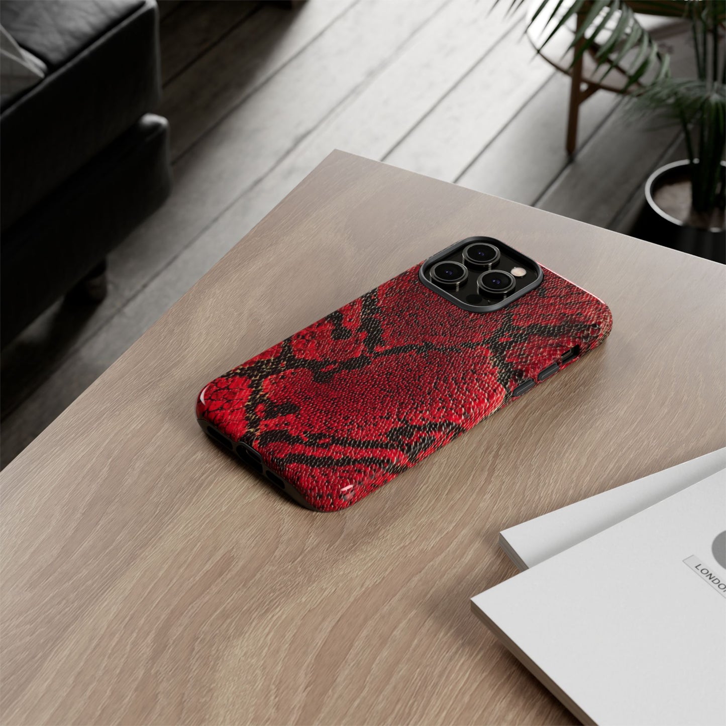 Red Snake Skin [TOUGH CASE]