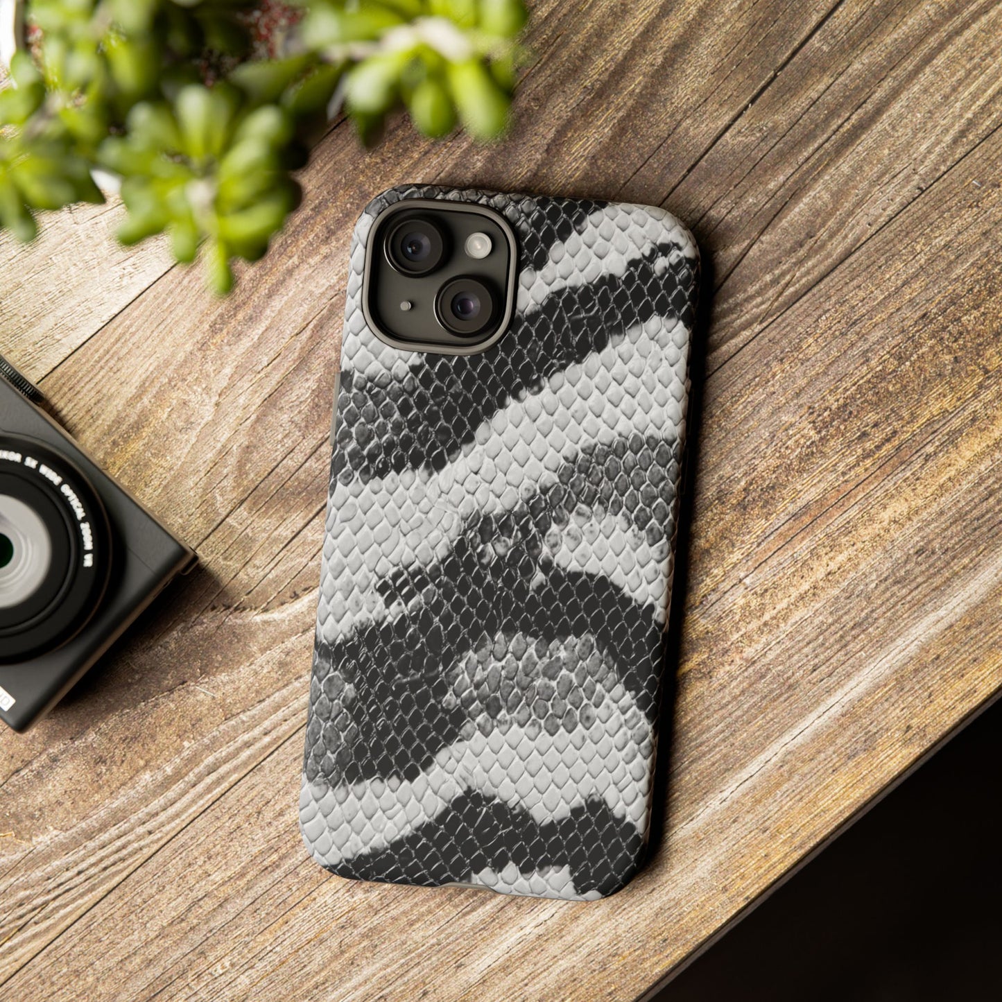 Black & White Snakeskin [TOUGH CASE]
